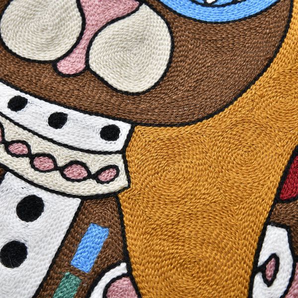 Besticktes Kissenbezug, Katzenpaar, Sonne und Mond image number 13