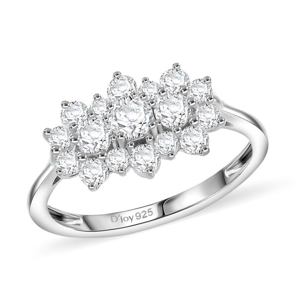 D'Joy Moissanit Ring, 925 Silber rhodiniert - 0,88 ct. image number 3