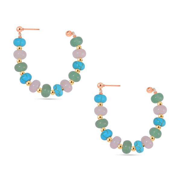 Multi-Edelstein-Ohrringe- 59 ct. image number 5