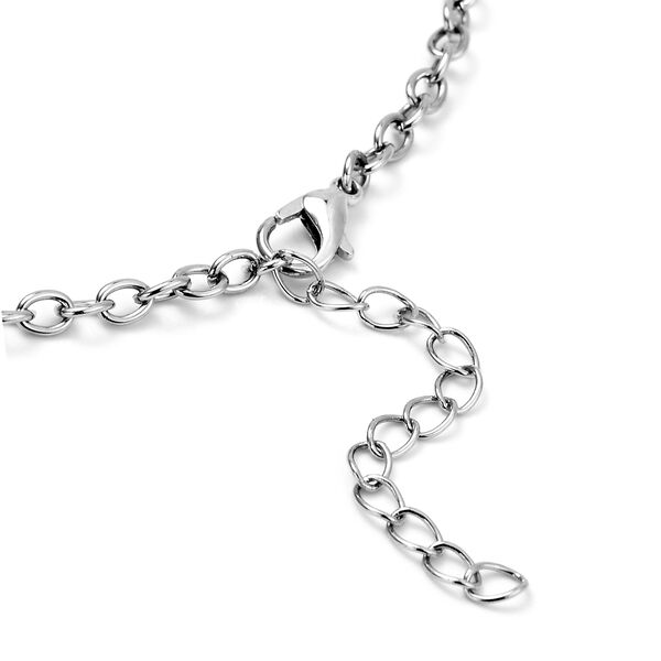 Gr&uuml;ne Aventurin-Halskette, 45 cm, silberfarben ca. 135,00 ct image number 4