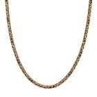 Reiner Edelstahl IP-Gelbbeschichtung Halskette ca. 50 cm ca. 14,90g