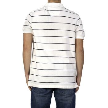 NAUTICA: Poloshirt mit aufgesticktem Logo, Wei&szlig;
