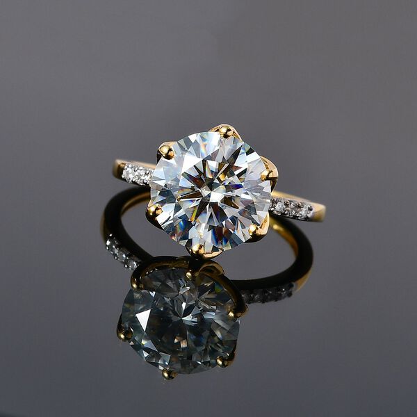 Moissanit Ring - 4,80 ct. image number 2