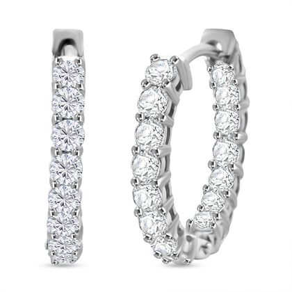 LUXURIANT DIAMOND - Lab Grown Diamant SI-GH Ohrringe 925 Silber rhodiniert ca. 2,00 ct.