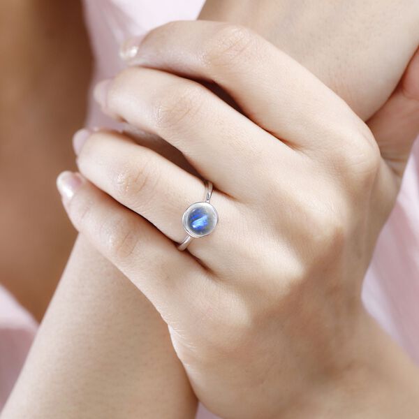 Regenbogen Mondstein Ring - 2,29 ct. image number 4