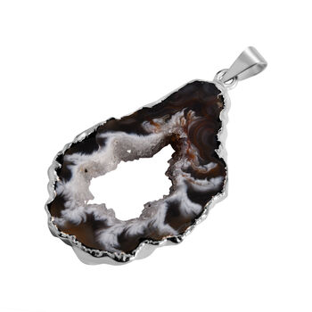Achat Anh&auml;nger, silberfarben ca. 20.00 ct