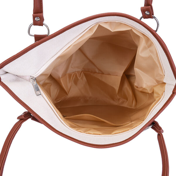 Handtasche für Damen, Blau und Weiß image number 4