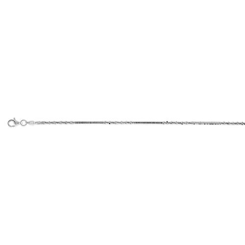 Italienische, alternierende Margarita Kette, ca. 50 cm, 925 Silber, ca. 3,70g image number 0