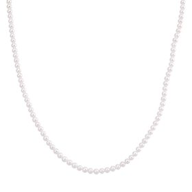 D'Joy Chinesische Akoya-Perle Halskette ca. Flexibles cm 925 Silber vergoldet