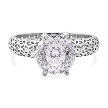 D'Joy Moissanit Ring 925 Silber rhodiniert (Gr&ouml;&szlig;e 19.00) ca. 2,23 ct