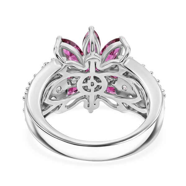 D'Joy AA nat&uuml;rlicher Rhodolith Granat und Zirkon Ring - 4,28 ct. image number 5