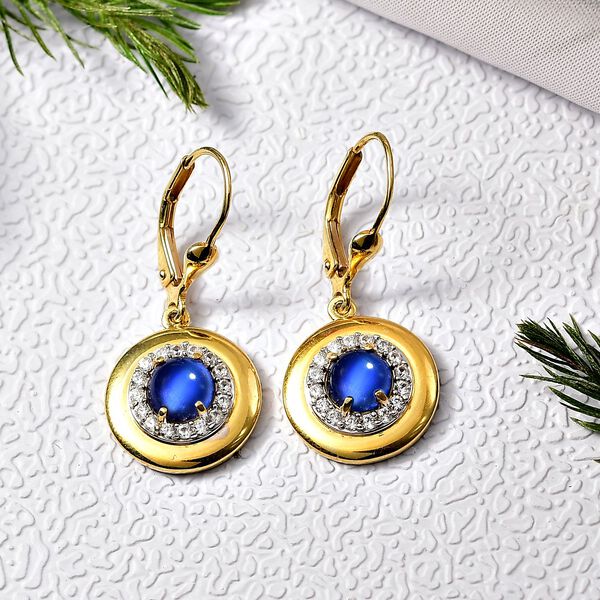 D'Joy Aurora Mondstein und Zirkon Ohrringe - 1,71 ct. image number 2