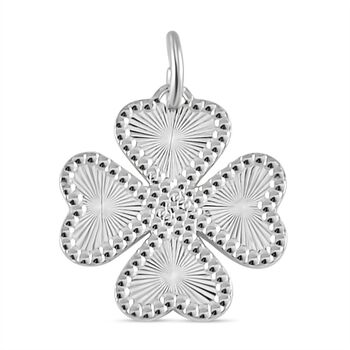 Kleeblatt-Anh&auml;nger, 925 Silber rhodiniert