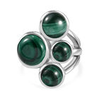 Malachit Ring Edelstahl (Größe 16.00) ca. 12,36 ct