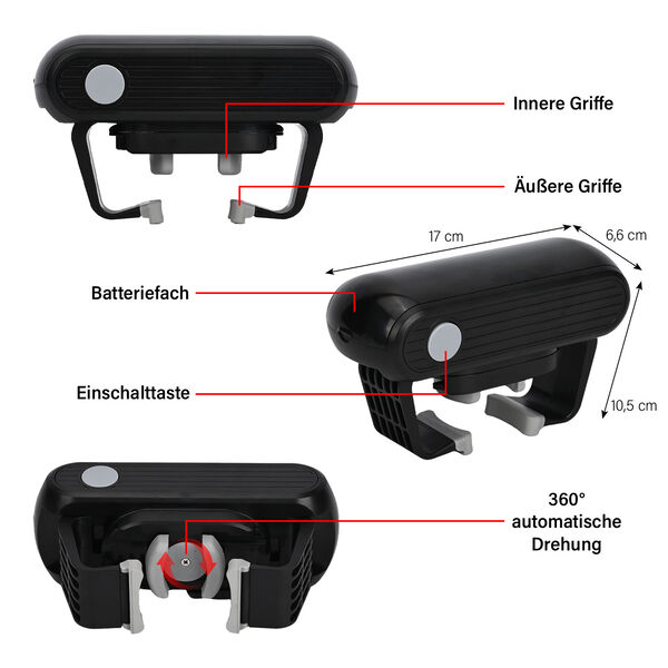 Homesmart - Elektrischer Dosen&ouml;ffner, K&uuml;chenhilfe, schwarz image number 4