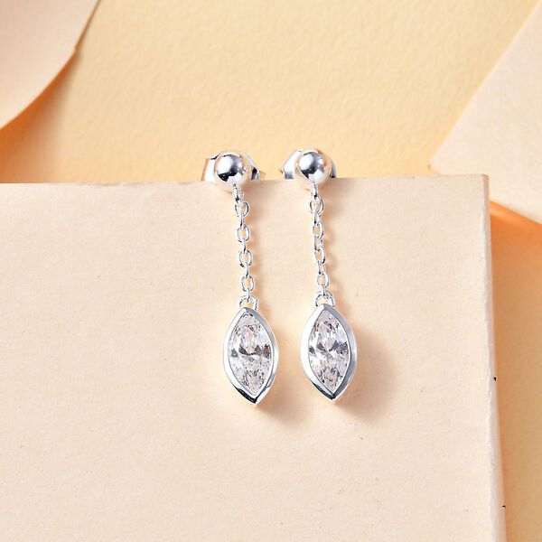 J Francis gefertigt mit SWAROVSKI- Swarovski Zirkonia Ohrringe image number 2