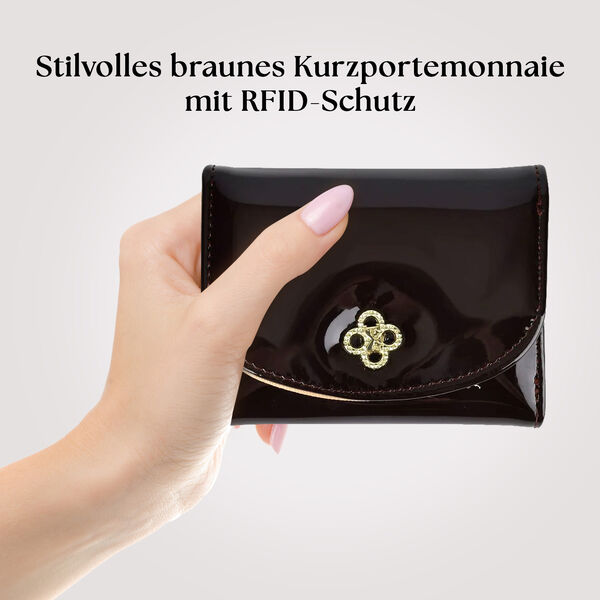 Portemonnaie, RFID Schutz, braun image number 2