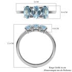 Himmelblauer Topas-Ring, 925 Silber  ca. 1,82 ct image number 5