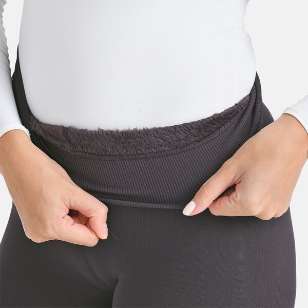 Thermo-Leggings mit Fleecefutter, Braun, Gr&ouml;&szlig;e L/XL image number 6