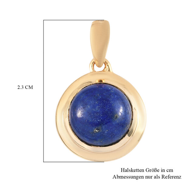 Lapislazuli Chakra Anh&auml;nger 925 Silber vergoldet ca. 4,85 ct image number 6