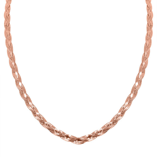 925 Silber ros&eacute;vergoldet Kette ca. 45 cm ca. 7,40g