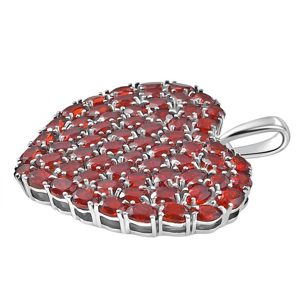 D’joy Mosambik Granat Anhänger 925 Silber rhodiniert ca. 14.09 ct image number 4