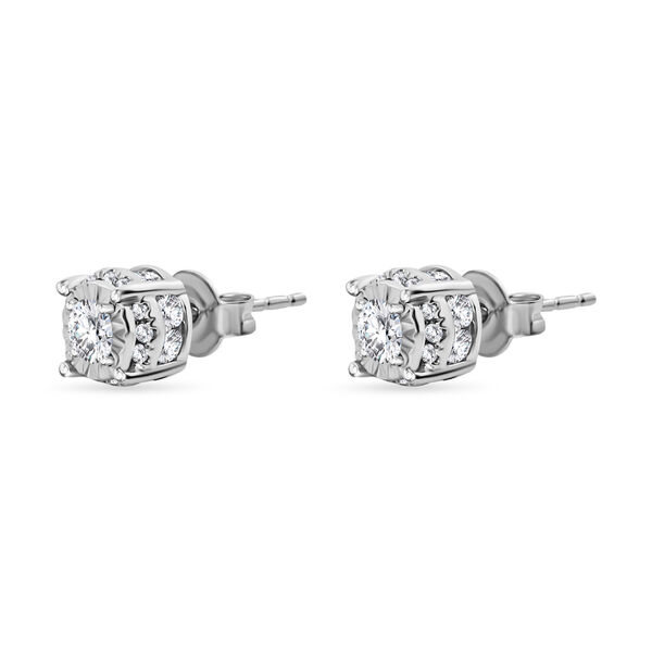 New York Kollektion - Weißer Diamant I1-I2 GH Ohrstecker 417 Weißgold ca. 1.00 ct image number 1