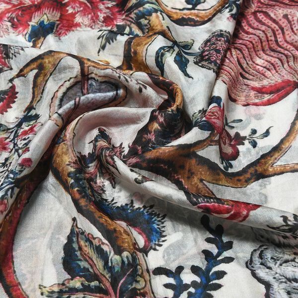 2er Set Luxus 100% Seidenschal und Bergkristall Chakra-Armband image number 9