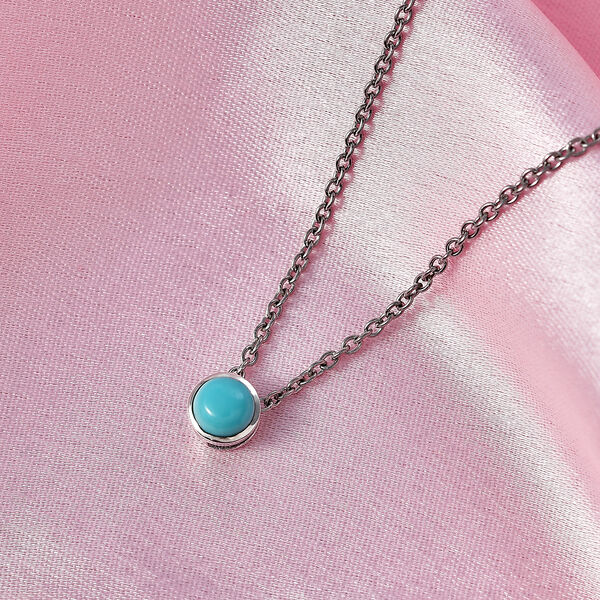 D'Joy Sleeping Beauty T&uuml;rkis Schmuckset ca. 50 cm 925 Silber Platiniert und Edelstahl Platiniert ca. 0.45 ct image number 1