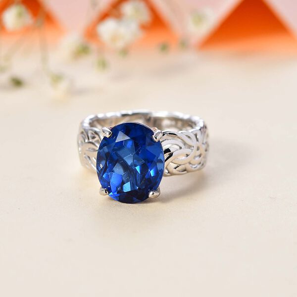 Ceylon Farbe Quarz Ring 925 Silber rhodiniert (Größe 17.00) ca. 5.25 ct image number 2