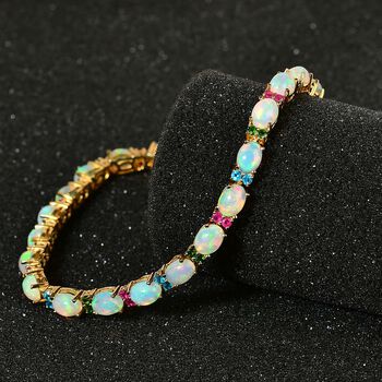 AA Nat&uuml;rliches, &auml;thiopisches Welo Opal und Multi-Edelstein-Armband