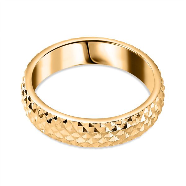 Designer-Stil-Ring mit Diamantschliff-Muster image number 6