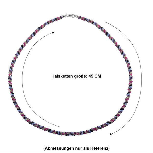 Multi-Edelstein-Halskette, 45 cm - 100 ct. image number 5