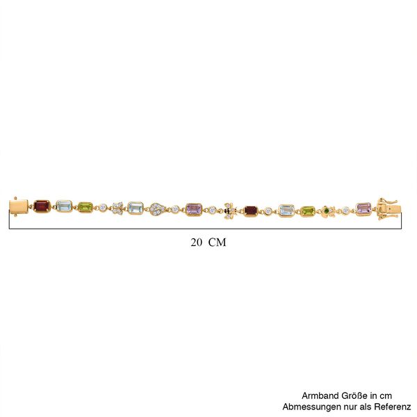GP Trionfo Kollektion - Multi-Edelstein und blaues Saphir-Armband, 19cm - 10,41 ct. image number 7