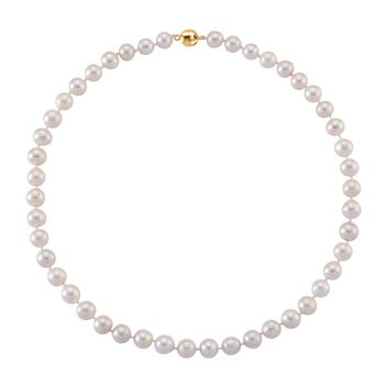 D'Joy wei&szlig;e Edison Perle 50cm Halskette