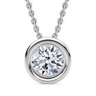 LUXURIANT DIAMOND - Lab Grown Diamant VS-EF Anh&auml;nger mit Kette, 925 Silber platiniert ca. 0.50 ct