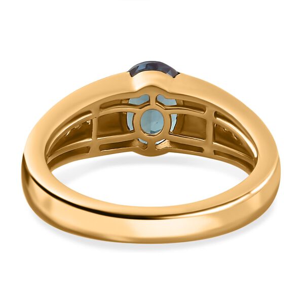 Labor Alexandrit und Zirkon Ring - 1,77 ct. image number 6