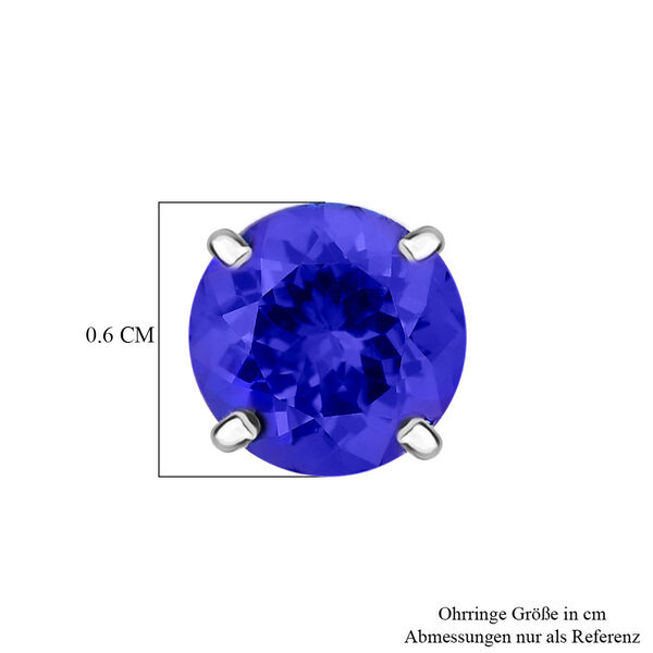 RHAPSODY AAAA Tansanit Ohrringe in 950 Platin - 1,75 ct. image number 5