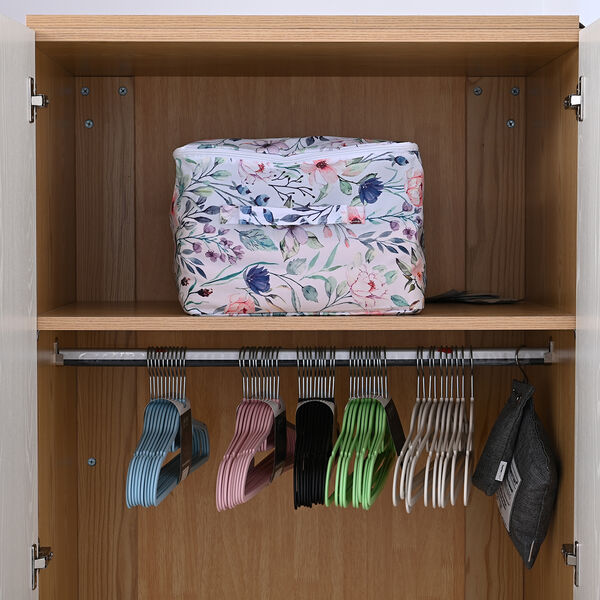 Serenity Night: Aufbewahrungstasche, Gr&ouml;&szlig;e: 24x34x34 cm, Blumenmuster, Mehrfarbig image number 1