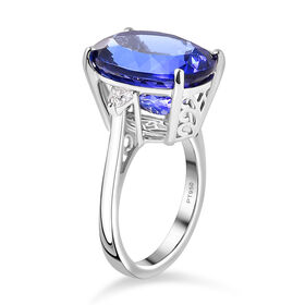 RHAPSODY AAAA Tansanit und VS-EF Diamant Ring in 950 Platin - 14,93 ct.