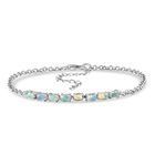 D'Joy AA Natürlicher, äthiopischer Welo Opal Armband ca. 19 cm 925 Silber platiniert ca. 1.53 ct