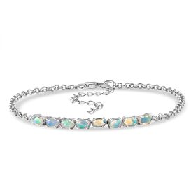D'Joy AA Natürlicher, äthiopischer Welo Opal Armband ca. 19 cm 925 Silber platiniert ca. 1.53 ct D'Joy AA Natürlicher, äthiopischer Welo Opal Armband ca. 19 cm 925 Silber platiniert ca. 1.53 ct