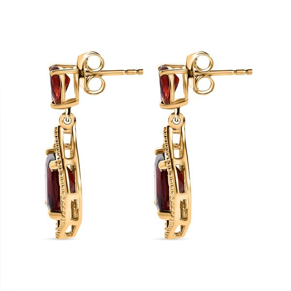 Nat&uuml;rliche Mosambik Granat-Ohrringe - 6,13 ct. image number 4