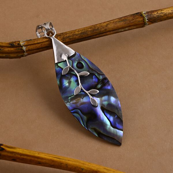 Abalone Muschel Anh&auml;nger 925 Silber ca. image number 1