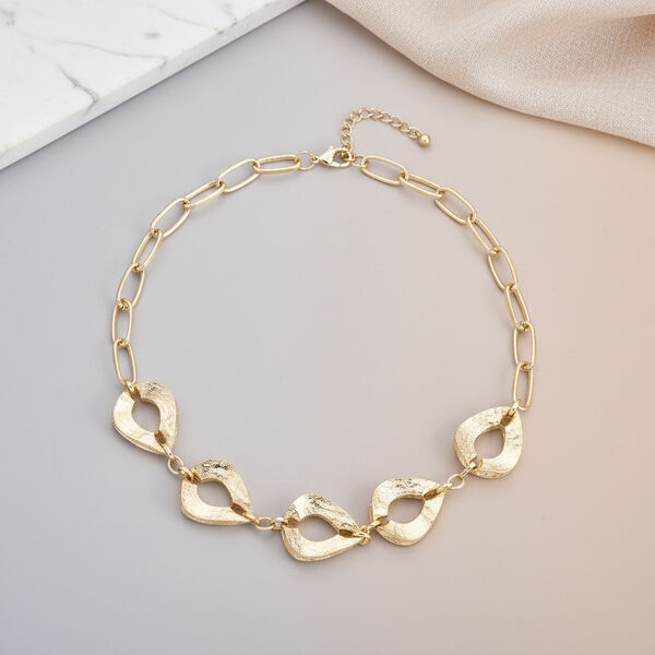 Gelb Halskette ca. 50 cm + 5 cm Extender, ca. 63,00g image number 1