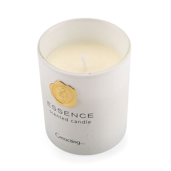 3er-Kerzenset mit Duftst&auml;bchen und Raumspray, Wei&szlig;, 5% Parf&uuml;manteil, Raumspray 100ml, Duftkerze im wei&szlig;en Glas mit 100g Paraffinwachs, Duftnote: Tropische Fr&uuml;chte image number 5