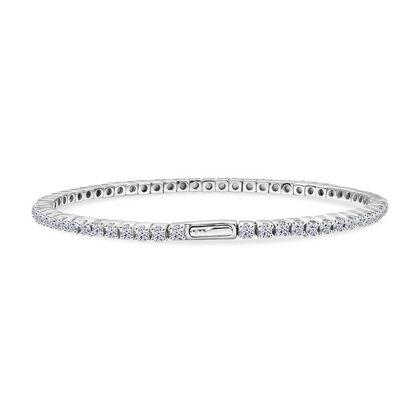 LUXURIANT SGL zertifizierter SI-GH Labor Diamant 19cm Armreif, 925 Silber rhodiniert - 5 ct. image number 4