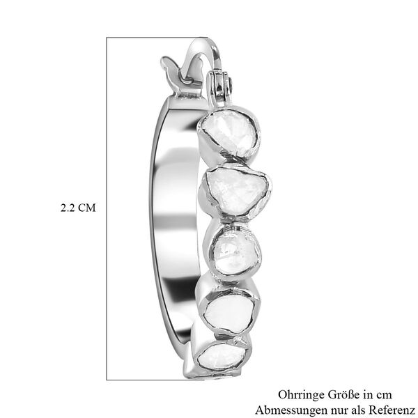 Polki Diamant Creolen - 4,17 ct. image number 6