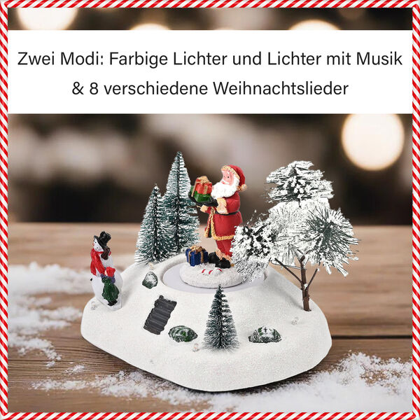 LED Musikbox Karussell mit Weihnachtsmann image number 14