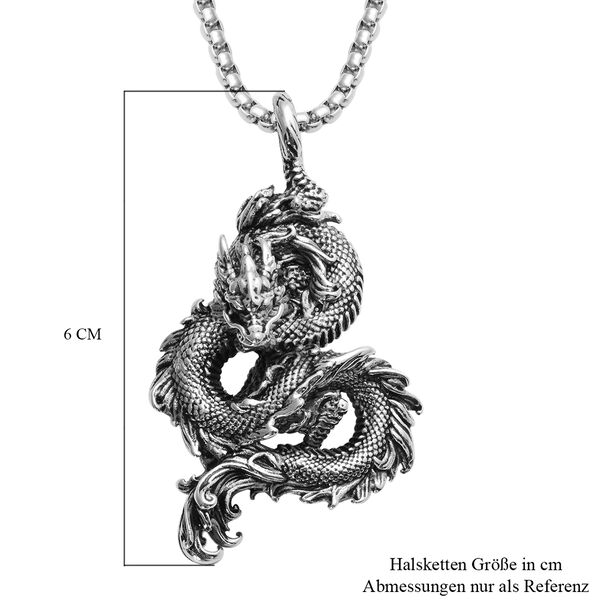 Anh&auml;nger mit Kette, 58 cm, Edelstahl image number 5